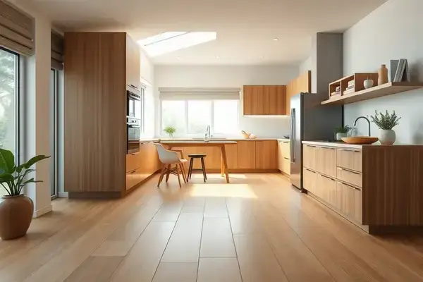 キッチン床施工